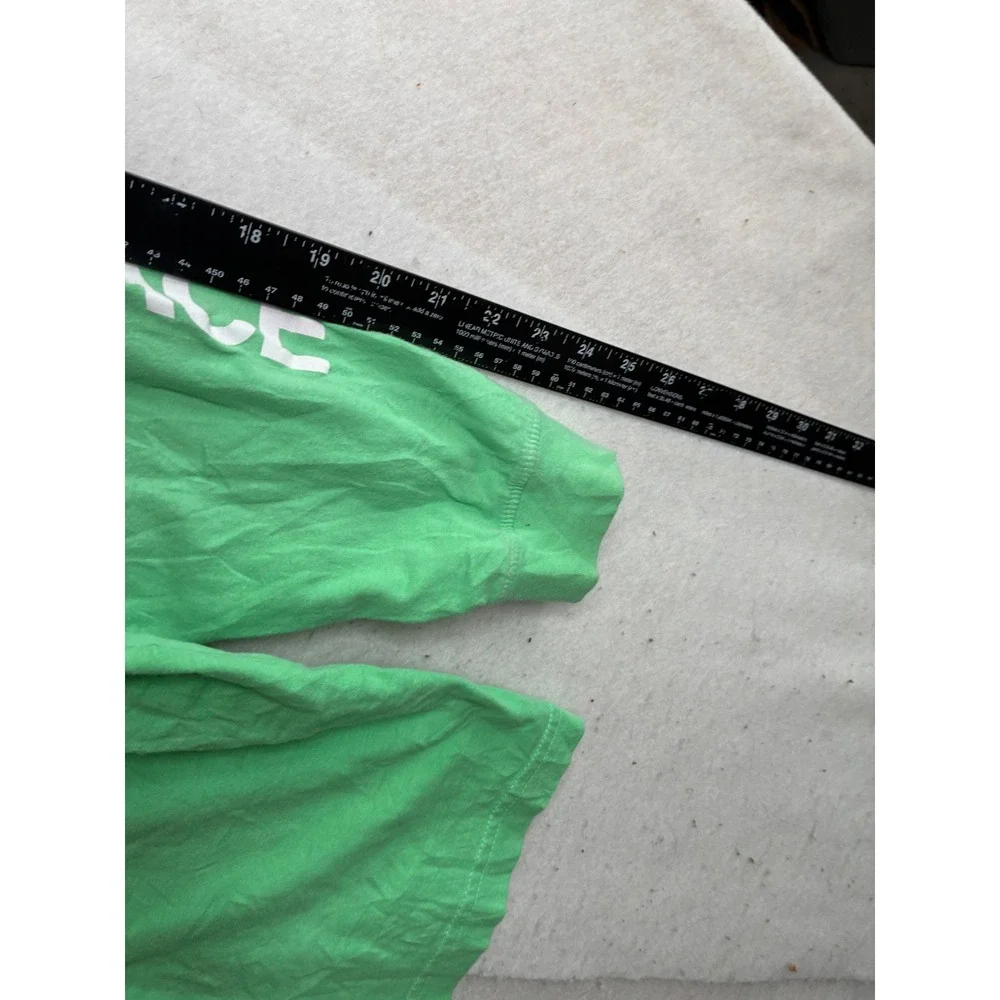 The North Face Mens XXL Green Long Sleeve Graphic Logo T-Shirt 100% Cotton